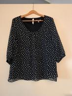 Blouse met hartjes - maat 44, Kleding | Dames, Blouses en Tunieken, Zwart, Maat 42/44 (L), Ophalen of Verzenden, Zo goed als nieuw