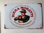 Birra Moretti bier bord metaal 30 bij 20, Ophalen of Verzenden, Zo goed als nieuw, Reclamebord