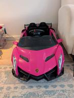 Roze Kinder Lamborghini met Muziek & Afstandsbediening, Ophalen, Zo goed als nieuw