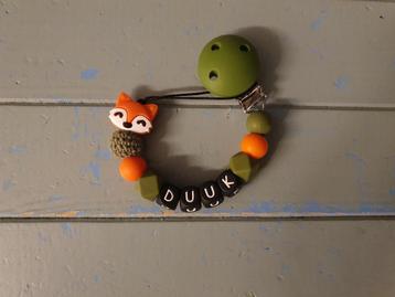 speenkoord vosje oranje met of zonder naam €10,95 beschikbaar voor biedingen