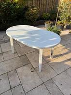 Kunststof tuintafel ca 85 x 140 cm - gratis, Ophalen, Gebruikt, Ovaal, Kunststof
