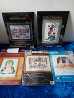 Borduurpakketten (4) - 5 Stuks, Hobby en Vrije tijd, Borduren en Borduurmachines, Ophalen of Verzenden