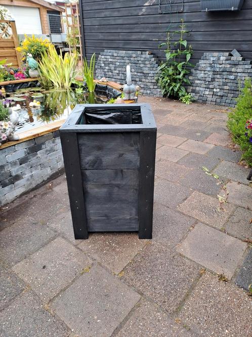 Bloembak 40x40, Tuin en Terras, Bloembakken en Plantenbakken, Nieuw, Hout, Minder dan 60 cm, Vierkant, Ophalen of Verzenden