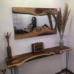 Unieke sortering wandplanken wastafelbaden spiegelhout, Ophalen, Nieuw