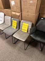 Mega deal antraciet en beige van 129 voor 39.95, Ophalen, Zo goed als nieuw, Overige kleuren, Vijf, Zes of meer stoelen