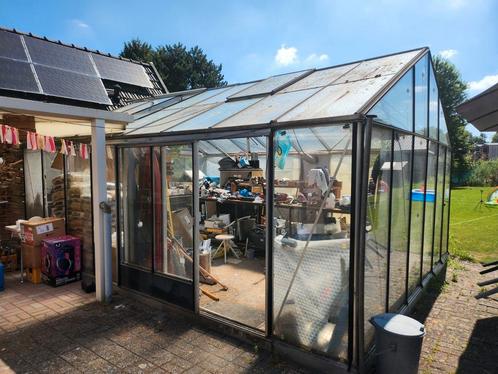 broeikas/kweekkas 6x4,5x3,05, Tuin en Terras, Kassen, Gebruikt, Staal, Glas, Ophalen