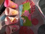 Ontbijtbord prinses en 4 prinsessenbekers, Ophalen of Verzenden, Overige stijlen, Bord(en)