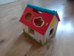 Houten speelblokken huisje, Kinderen en Baby's, Ophalen of Verzenden, Zo goed als nieuw, Overige typen