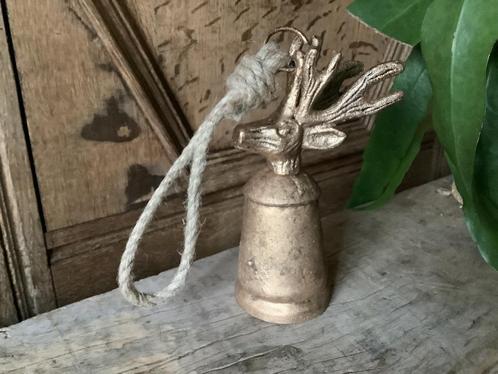 NIEUW bel met klepel herten hoofd goudkleurig hert, Huis en Inrichting, Woonaccessoires | Overige, Nieuw, Ophalen of Verzenden