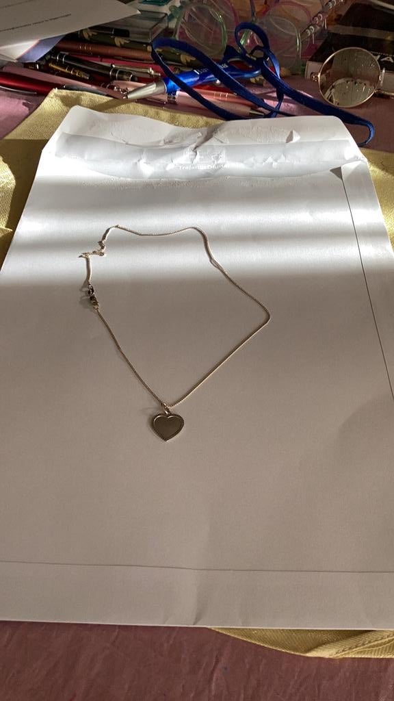 Ketting love staat er in zilver, Verzenden, Zo goed als nieuw