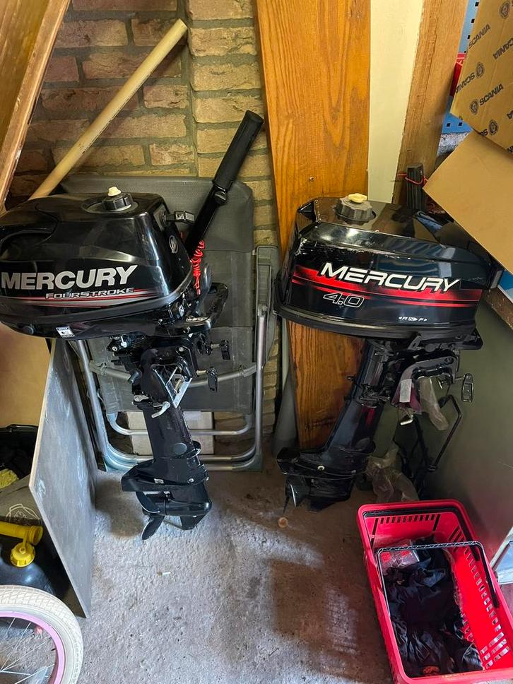 Mercury 4pk 2-takt kortstaart, Watersport en Boten, Bootonderdelen, Gebruikt, Motor en Techniek, Zeilboot of Motorboot, Ophalen