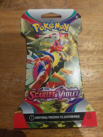 Scarlet en Violet boosterpack beschikbaar voor biedingen