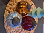 Heksenballen kerstballen craquele diverse kleuren en maten, Antiek en Kunst, Ophalen of Verzenden