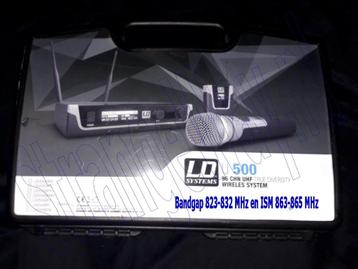 LD Systems U508 HHD draadloze microfoon Bandgap + ISM beschikbaar voor biedingen