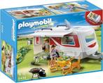 Playmobil gezinswagen (5436) + caravan (5434), Kinderen en Baby's, Speelgoed | Playmobil, Ophalen of Verzenden, Zo goed als nieuw