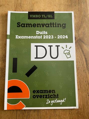 Samenvatting Duits Examenstof 2023-2024 beschikbaar voor biedingen