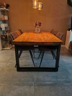 Mangohouten tafel 2 bij 1 meter, Ophalen, 200 cm of meer, 50 tot 100 cm, Zo goed als nieuw