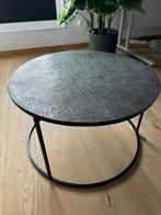 Salontafel set antiek lood, Huis en Inrichting, Tafels | Salontafels, Ophalen, Rond, 50 tot 100 cm, Zo goed als nieuw
