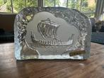 Mooi glazen schip van BF Norge, Antiek en Kunst, Antiek | Glas en Kristal, Ophalen of Verzenden