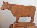 Prachtig houten handgemaakte koe van licht gewicht hout, Ophalen of Verzenden