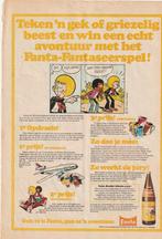 retro reclame 1973 Fanta frisdrank Sjors fantaseerspel, Verzenden, Overige typen