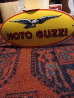 Super mooi emaile bord  30x15cm Moto Guzzi, Ophalen of Verzenden, Zo goed als nieuw, Reclamebord