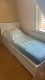 1 persoonsbed incl matras, Huis en Inrichting, Slaapkamer | Bedden, Ophalen, 90 cm, Eenpersoons, Wit