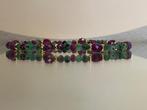 Edelsteen armband met zoisiet met robijn en robijn, Verzenden, Nieuw