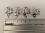 4 hangers knielend elfje, Sieraden, Tassen en Uiterlijk, Ophalen of Verzenden, Nieuw, Zilver, Overige materialen