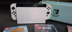 NIEUW Nintendo Switch Oled inclusief hoes en 6 spellen!, Switch OLED, Met 2 controllers, Nieuw, Ophalen of Verzenden