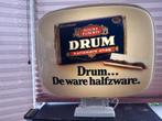 drum lichtreclame lichtbak werkt goede staat , beide kanten, Antiek en Kunst, Ophalen