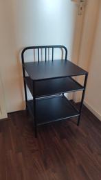 Set Ikea Fyresdal zwarte nachtkastjes - Zo goed als nieuw!, Huis en Inrichting, Ophalen, Metaal of Aluminium, Zo goed als nieuw