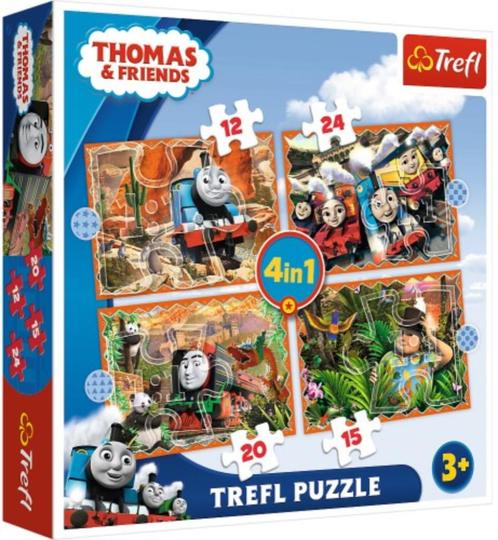 Trefl: Thomas de Trein 4 in 1 puzzel NIEUW, Kinderen en Baby's, Speelgoed | Kinderpuzzels, Nieuw, Meer dan 50 stukjes, Ophalen of Verzenden
