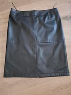 Zwarte leren rok, maat 46, Zwart, Maat 46/48 (XL) of groter, Ophalen of Verzenden, Zo goed als nieuw