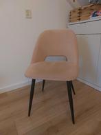 Leuke fluwelen lichtroze stoel, Ophalen, Stof, Overige kleuren, Zo goed als nieuw