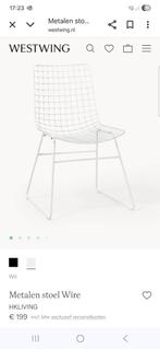 2 hkliving wire stoelen wit, Huis en Inrichting, Stoelen, Ophalen, Twee, Wit, Scandinavisch