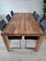 Henders & Hazel teak houten eettafel 190x100cm, Ophalen, Gebruikt, 100 tot 150 cm, Teakhout