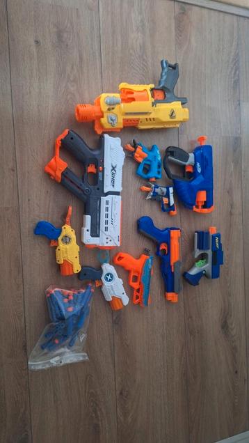 Verzameling Nerf / X-shot pistolen beschikbaar voor biedingen