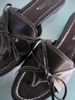 AEROSOLES | Nieuwe leren zwarte slippers 36½, Kleding | Dames, Schoenen, Slippers, Verzenden, Zwart, Nieuw