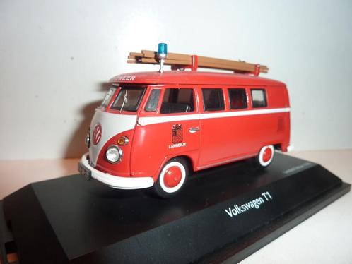 Volkswagen T1 brandweerbus  '' Schuco '', Hobby en Vrije tijd, Modelauto's | 1:43, Zo goed als nieuw, Auto, Schuco, Ophalen of Verzenden