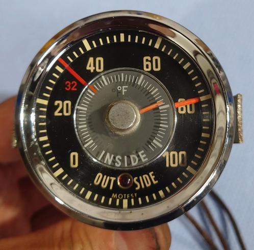 MotoMeter In/Out temperatuur meter 4/1956 compleet werkend, Auto-onderdelen, Dashboard en Schakelaars, Jaguar, Ophalen of Verzenden
