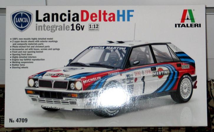 ITALERI 1:12 LANCIA DELTA HF INTEGRALE 16V 1990 MONTE CARLO, Hobby en Vrije tijd, Modelbouw | Auto's en Voertuigen, Nieuw, Auto