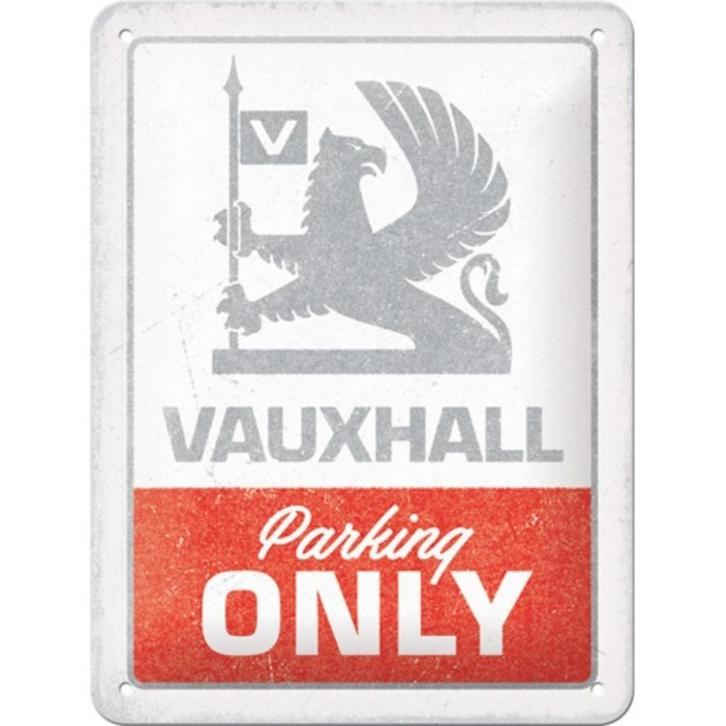 Vauxhall parking only relief reclamebord van metaal wandbord, Verzamelen, Automerken, Motoren en Formule 1, Nieuw, Auto's, Verzenden