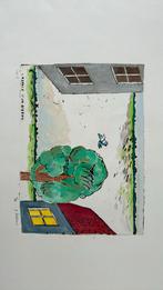 Zeefdruk Pieter Holstein l’escape d’un oiseau, Antiek en Kunst, Ophalen of Verzenden