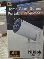 Niklok 4K Draagbare Beamer - Home Giant Screen Projector, Audio, Tv en Foto, Beamers, LED, Nieuw, Ophalen of Verzenden, Ultra HD (4K)