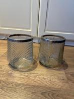 Riviera Maison Windlichten - Set van 2, Huis en Inrichting, Ophalen, Overige materialen, Zo goed als nieuw, Grijs