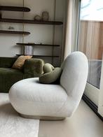 2x wit creme boucle fauteuil, Ophalen of Verzenden, Gebruikt, 75 tot 100 cm, 50 tot 75 cm