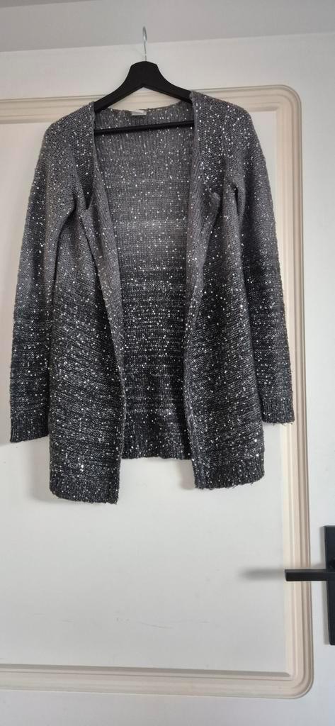 Vero Moda vest met glitter pailletten - Maat M, Kleding | Dames, Truien en Vesten, Zo goed als nieuw, Maat 38/40 (M), Ophalen of Verzenden