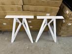 stalen tafelpoten wit gepoedercoat, Tafelpoot, 50 tot 100 cm, Nieuw, Metaal