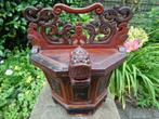 Antiek houten "theemuts" bewaarbox theepot China, Chinees, Ophalen of Verzenden